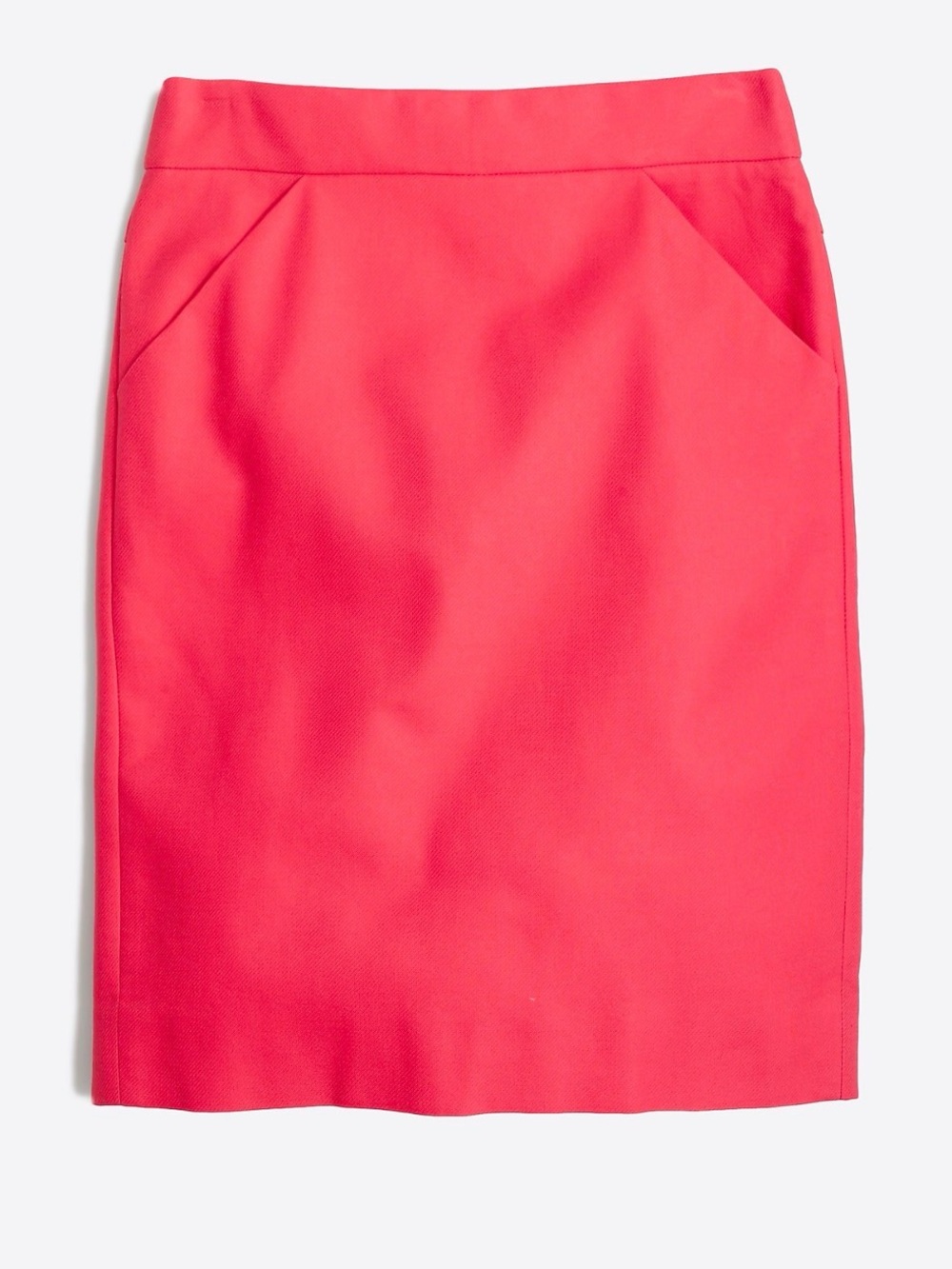 J.Crew Factory Double-Serge Cotton Pencil Skirt Coral Size 14